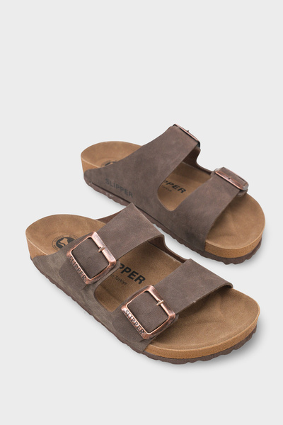 Capone Outfitters Double Banded Buckle Women's Slippers