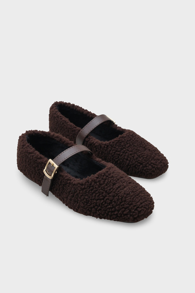 Capone Outfitters Kasey Furry Women's Ballet Flats