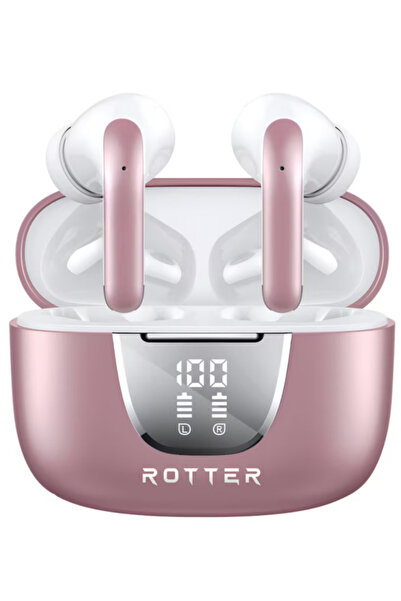 ROTTER Casti Wireless Bluetooth 5.4 In-ear, ENC Izolare Zgomot, 42H, Afișaj D...
