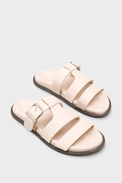 Capone Outfitters Florrie Three-Strap Buckle Women's Slippers