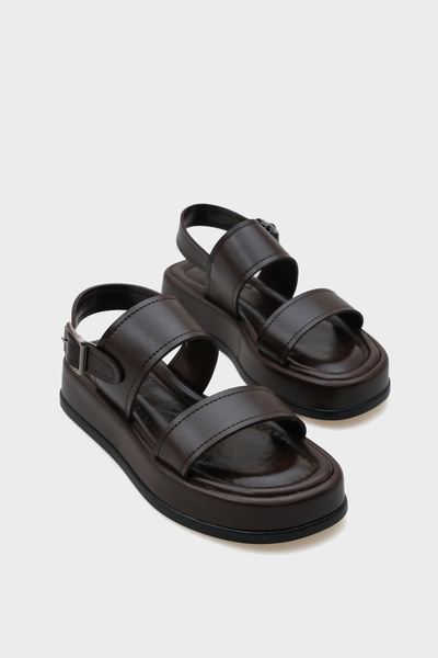 Capone Outfitters Marris Single Strap Wedge Heeled Comfort Women's Sandals