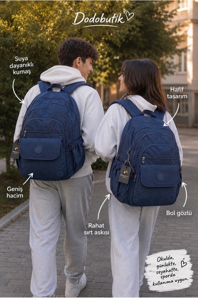 DodoButik Rucsac de dimensiuni mari, rezistent la apă