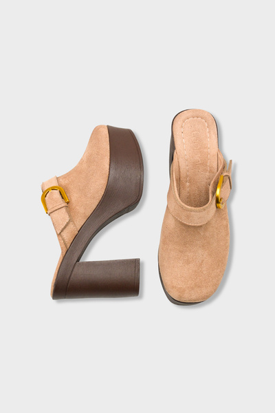 Capone Outfitters Edith Platform Bilekten Bantlı Kadın Sabo Terlik