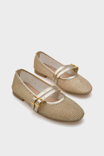 Capone Outfitters June Tokalı Pantofi de damă casual cu plasă dublă cu bretel...