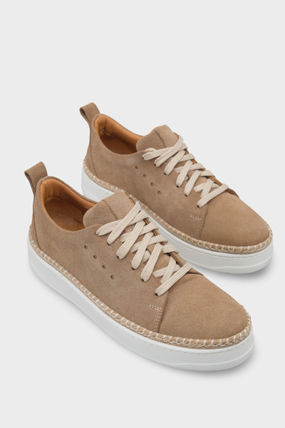 Capone Outfitters Skippy Genuine Leather Suede Lace-Up Men's Casual Snaeker S...
