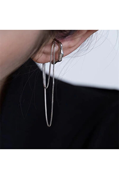 Choice1 S1-1pc-silvery EVISPOL New Trendy Irregular Clip Earrings for Women F...