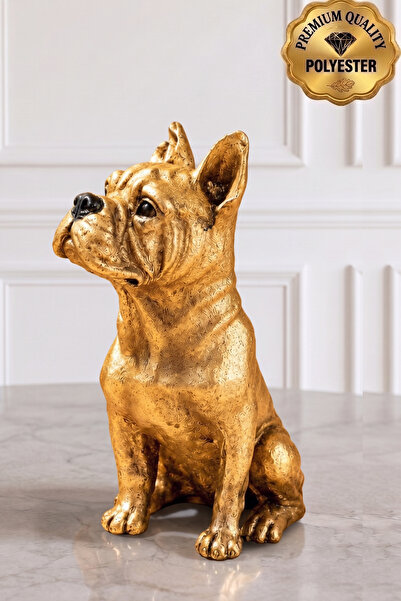 MARNELLO CONSEPT French Bulldog Köpek Biblo Polyester Heykel Hediyelik Masaüs...