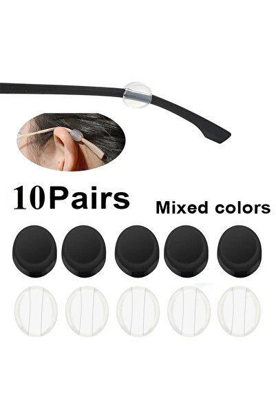 Choice6 10pairs-mixed colors Invisible Round Ear Hook Eyeglasses Silicone Min...
