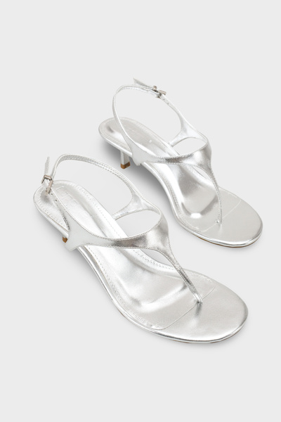 Capone Outfitters Corella Round Toe Flip Flop Mid Heel Women's Shoes
