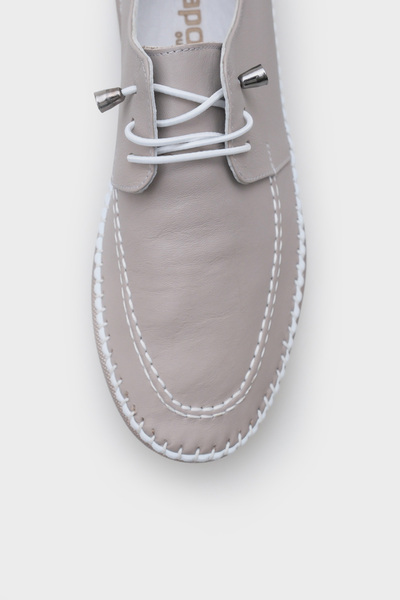 Capone Outfitters Michele Hakiki Deri Soft Konfor Tabanlı Kadın Sneaker