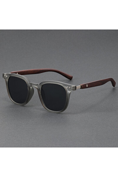 Choice1 Silver Trendy Retro Wood Grain Sunglasses Polarized UV Protection for...