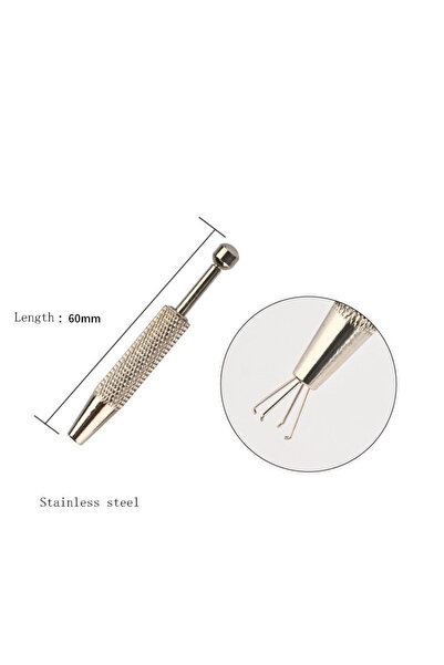 Choice5 S3-1pc 1Pc Surgical Steel Professional Push in Syringe Type Quad Pron...