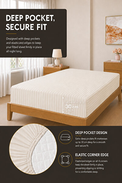 Hotel Linen Klub Stripe Comforter Set- Ultra Soft Brushed Microfiber Fabric, Soft Siliconized Fiber Filling