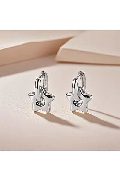 Choice S2-2pcs-silvery EVISPOL Punk Stainless Steel Huggie Hoop Earrings For ...