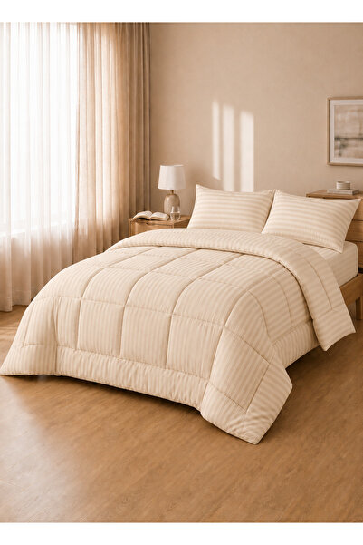 Hotel Linen Klub Stripe Comforter Set- Ultra Soft Brushed Microfiber Fabric, ...