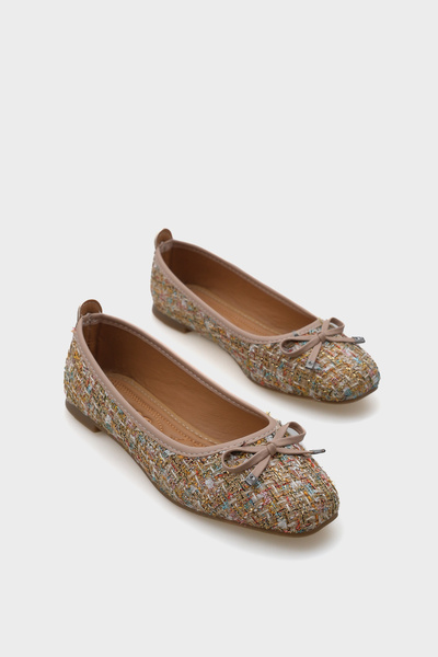 Capone Outfitters Hana Trend Gold Ballerinas für Damen