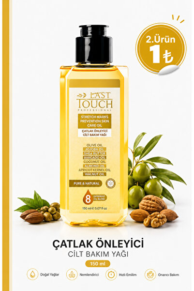 LAST TOUCH Çatlak Önleyici Cilt Bakım Yağı ( Hamilelik-Sporcu Çatlakları-Hızl...