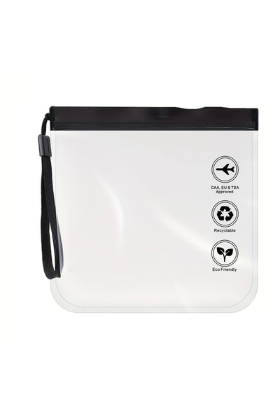 Choice 2PCS black 1pc Transparent Toilet Bag, Portable Travel Essentials, Fli...