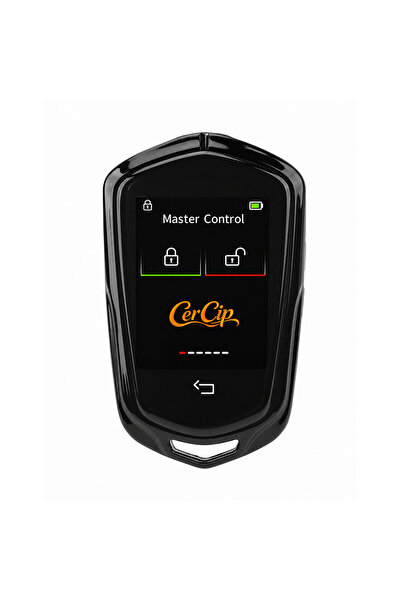 CerCip Smart Car Key with Display 858 Black, Keyless Entry Activation, 4 butt...