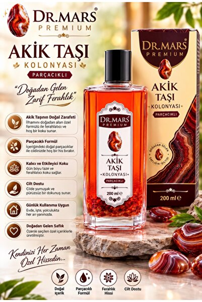 Store Dr Mars Akik taşı Parçacıklı Kolanya