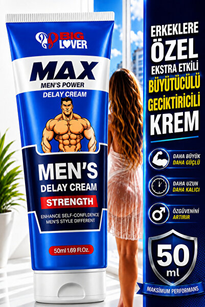 Big Lover İtalya'dan İthal Erkeklere Özel Büyütücülü Geciktiricili Bakım Krem...