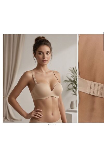 Belvü Women's Double Padded Supported Strapless Bra
