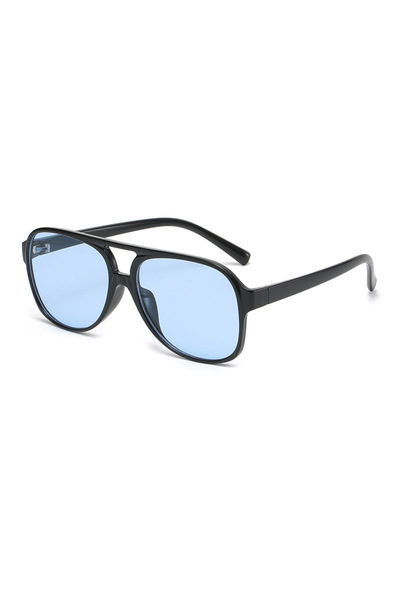 Choice7 Polarized black blue Retro Polarized Sunglasses for Men's Women's Lar...