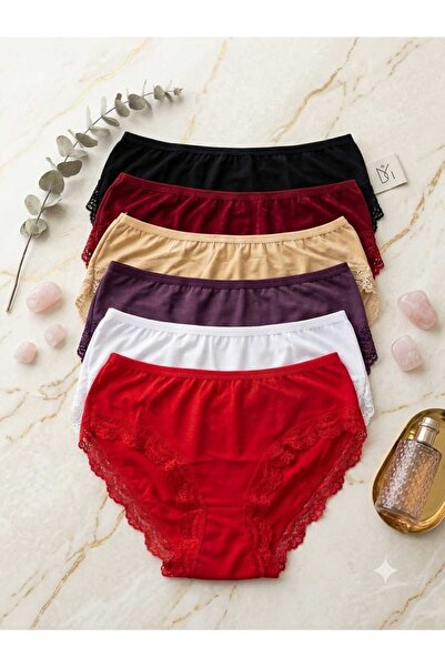 AZOSEV Cotton Lace Panties 6-Pack