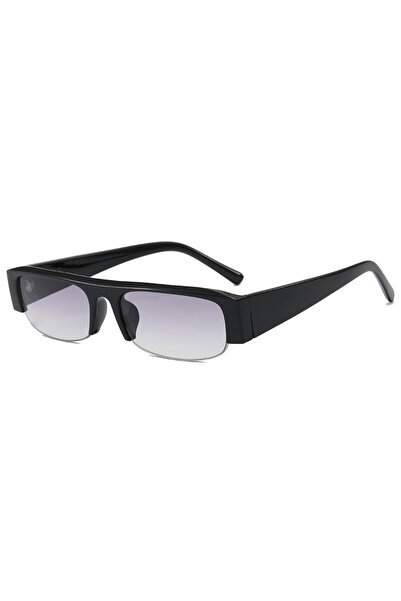 Choice7 as shown gradient gray Vintage Rectangle Sunglasses Women Fashion Bra...