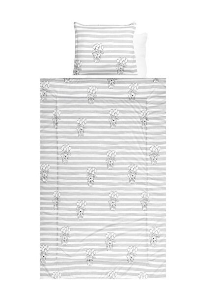 LORELLİ Комплект спално бельо 4 части, памук ranforce, Grey Striped