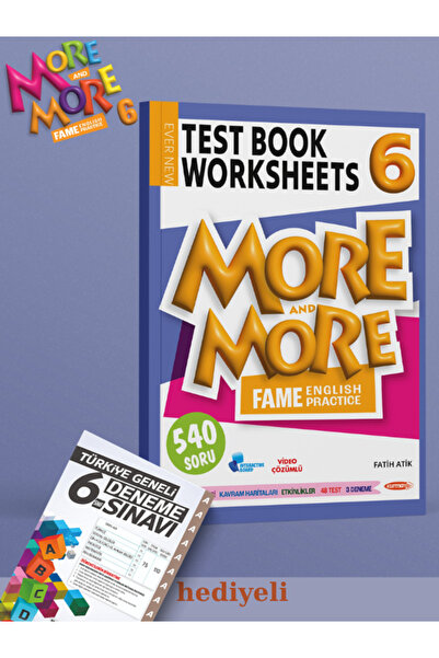 Kurmay Yayınevi Kurmay More And More 6. Sınıf Fenomen Test Book Worksheets 2026