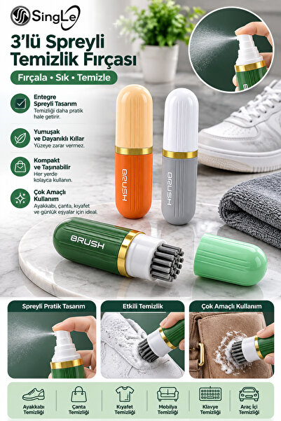 Single Travel type shoe care brush shoe cleaning pen shoe cleaner 3 functions