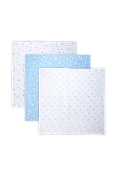 LORELLİ Set 3 scutece din muselin 80x80 cm Trio, Aquatic Mix