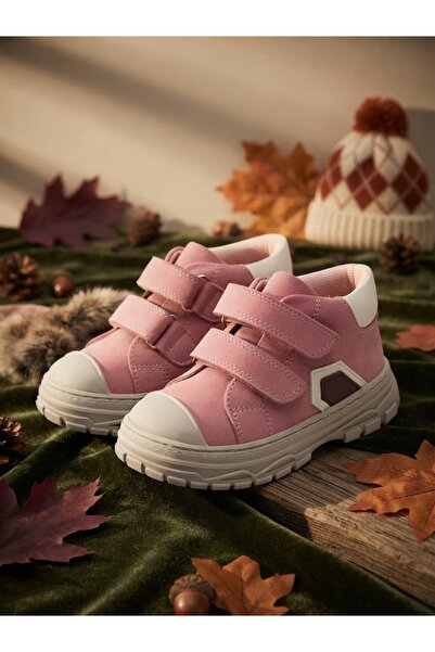 nuh kids Genuine Leather Pink Daily Orthopedic Girls' Shoes