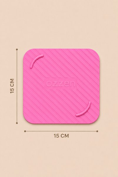 ozzen PEMBE Kötü Koku Böcek Önleyici Silikon Mat Banyo Mutfak Lavabo Balkon Gider Tıpası Kapağı