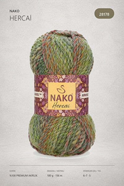NAKO Hand Knitting Yarn - Hercai Ebruli 28178 Model Shoes