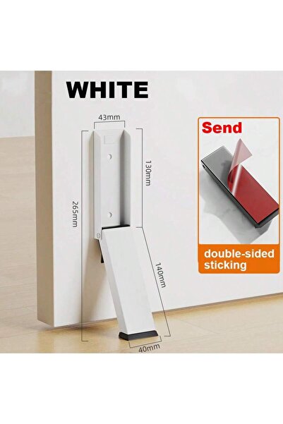 choice2 1pc 1pc whiite No-Slip Door Stopper: 1-Pack Heavy Duty Foldable Steel...
