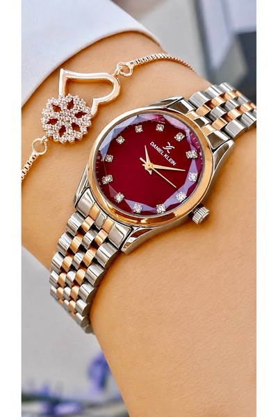 Daniel Klein 2 Yıl Garantili Rose Gold Gümüş Renk Çelik Kordon Kadın Kol Saat...