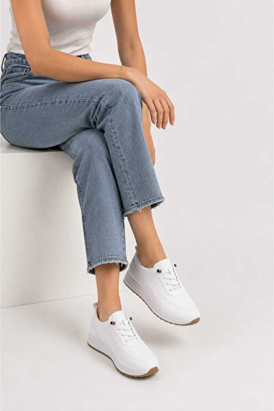 Decisivo Life Orthopedic-Sole Everyday Soft Comfortable Women's Leather Lace-Up Laser Ballet Flats