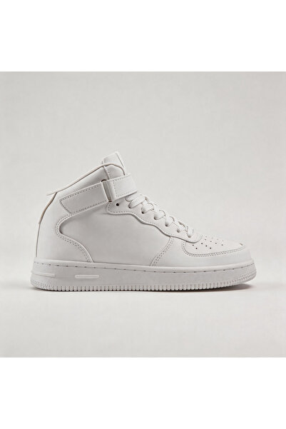 ALOGO Unisex Casual Sneakers with High Heels and Lace-up Closure