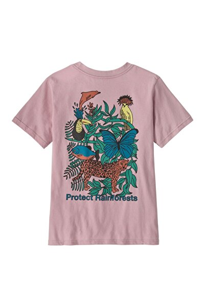 Patagonia Tricou grafic Prqv pentru fete, copii