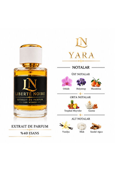 Latafa Yara Kadın Parfüm Extraıt De Parfum %40 Esans ile gün boyu kalıcı 50 Ml