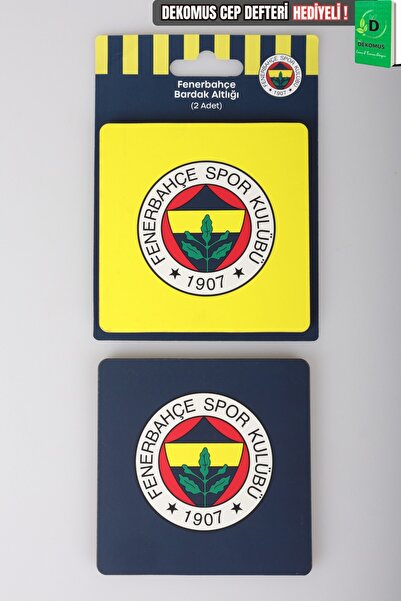 Fenerbahçe x Dekomus Cep Defteri ve Lisanslı 2 Adet Bardak Altlığı