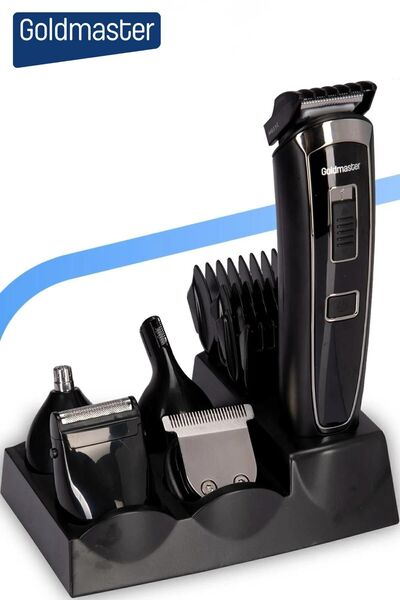 GOLDMASTER 15in1 Kablolu Kablosuz Kullanımlı Ve Hızlı Şarj Özellikli Çok Fonksiyonel Tıraş Makinesi