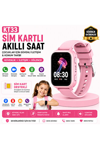 ROXİVA Wonlex SIM Kartlı Android Akıllı Çocuk Saati WhatsAp GPS Görüntülü Kon...