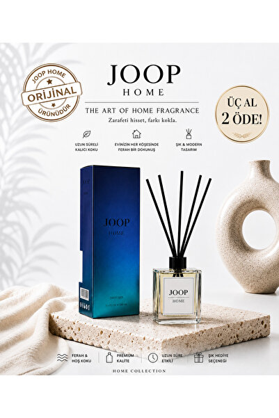 Joop HOME Blue Bambu Oda Kokusu 100 ml | Uzun Süre Kalıcı Premium Çubuklu Oda...