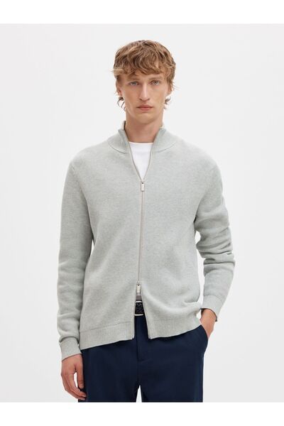 Selected Homme Pullover High Neck Reißverschluss