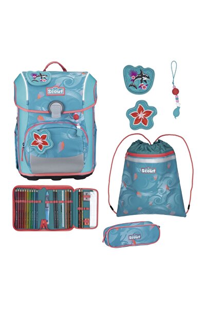Scout Neo Exklusiv Safety Light Schulranzen-Set 5-teilig