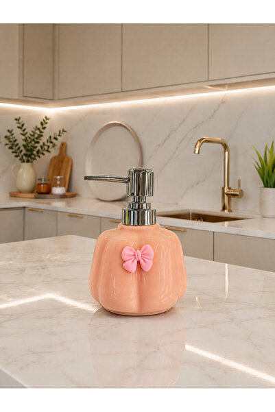 wishhome Şık tasarımlı fiyonk detaylı sıvı sabunluk (300ml)