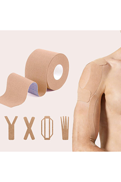 Choice 5cm x 5m Hypoallergenic Kinesiology Tape with Grid Backing Latex-Free ...